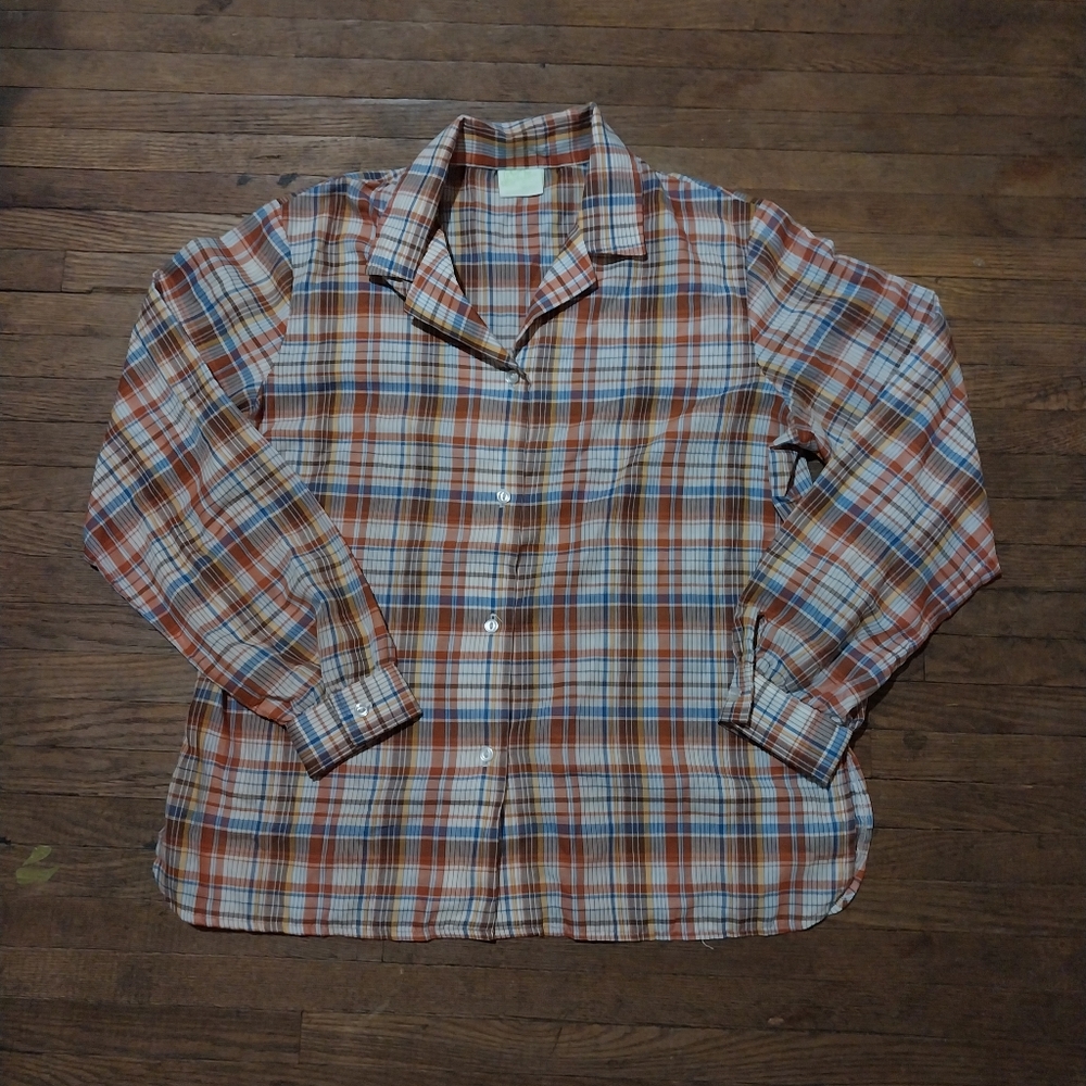 Vintage Plaid Shirt - Multicolor